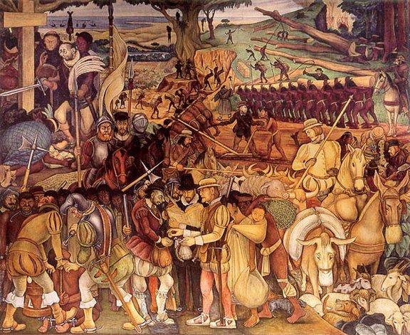  Diego Rivera - La Conquista