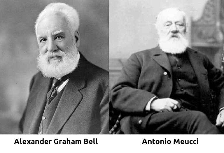 Alexander Graham Bell e Antonio Meucci