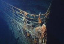 Un'immagine del relitto del Titanic