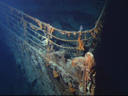 Un'immagine del relitto del Titanic