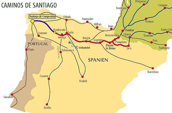 cartina santiago compostela