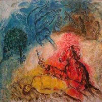 Il sacrificio di Isacco, Marc Chagall.