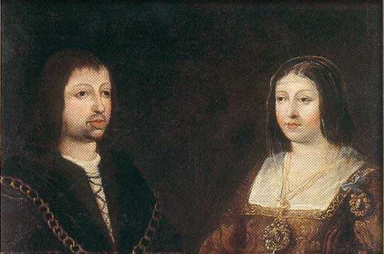 Espulsione degli ebrei dalla Spagna - Ritratto del re Ferdinando II d'Aragona e della regina Isabella di Castiglia