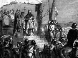 Il Giuramento di Strasburgo - Giuramento di fedeltà reciproca tra Carlo il Calvo e Ludovico il Germanico.