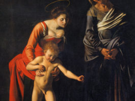 Caravaggio, Madonna dei Palafranieri, 1605, Galleria Borghese, Roma.