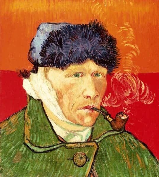 Autoritratto con orecchio bendato e pipa di Vincent van Gogh