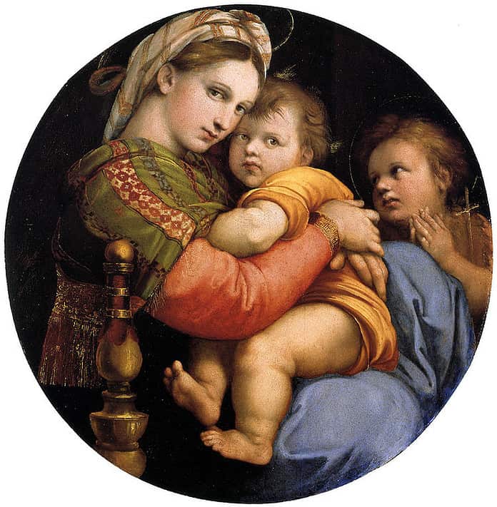 Raffaello Sanzio, la Madonna della seggiola