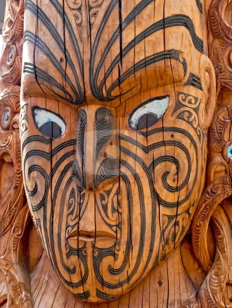 Maschera guerriera maori.