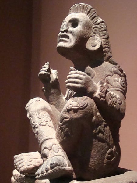 Statua di Xochipilli, 1450. Museo Nacional de Antropologia, Città del Messico