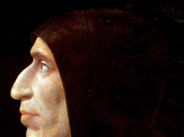 Girolamo Savonarola, 1498 ca. Dipinto da Fra Bartolomeo al secolo Baccio della Porta, 1473-1517, pittore italiano e frate