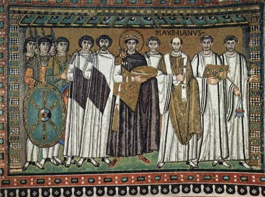 Giustiniano e la sua corte
