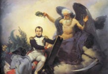 Codice Civile di Napoleone - Napoleone rappresentato come un nuovo Giustiniano - allegoria di Jean Baptiste Mauzaisse (1833).