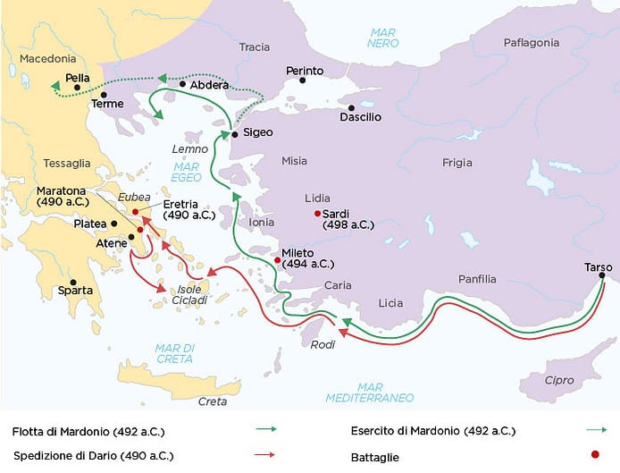Prima guerra persiana, 490 a.C.