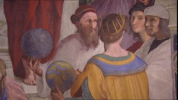 Raffaello, particolare della Scuola di Atene