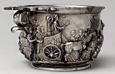 Coppa argentea, inizio del I secolo d.C. [dalla villa di Boscoreale, Museo del Louvre, Parigi]