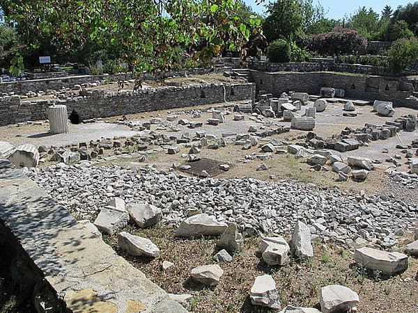I resti del Mausoleo di Alicarnasso