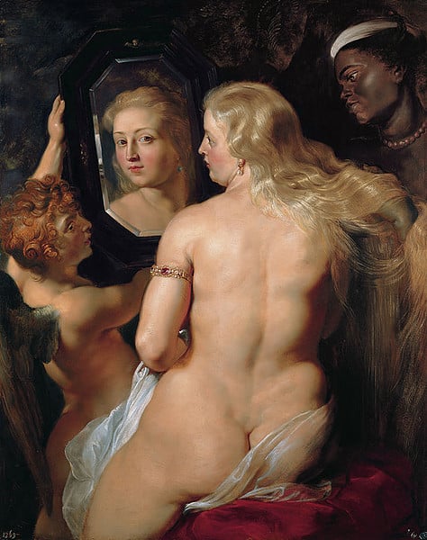 Pieter Paul Rubens, Venere allo specchio, 1613-1614 circa, olio su tavola, 123x98 cm, Vienna, Museo Liechtenstein