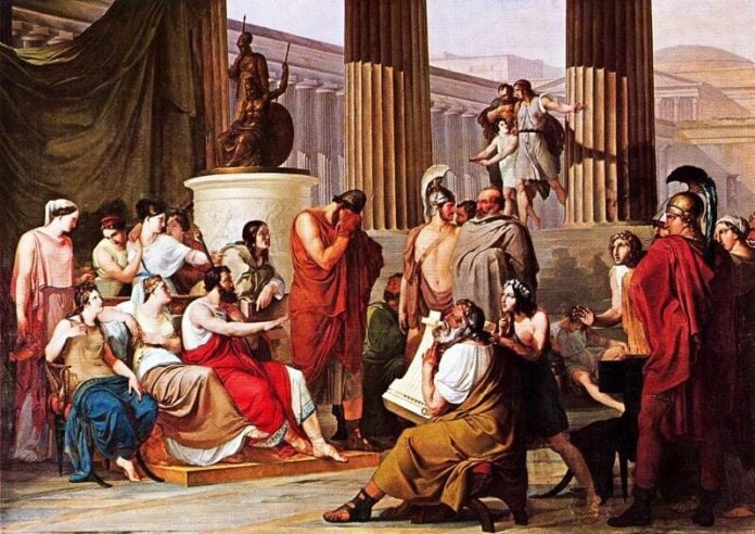 hayez(1)(1) Odisseo alla reggia di Alcinoo