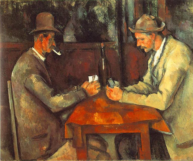 i giocatori di carte di cézanne