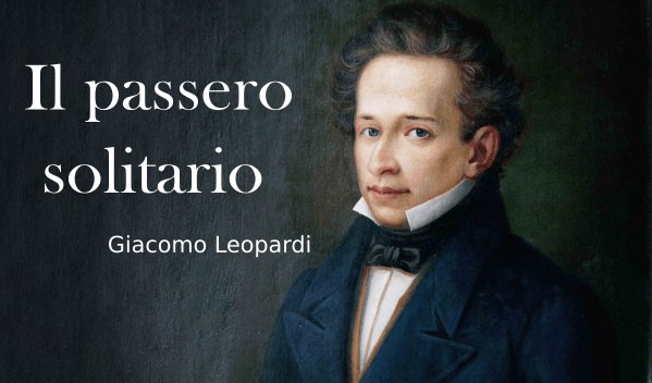 Il passero solitario di giacomo leopardi