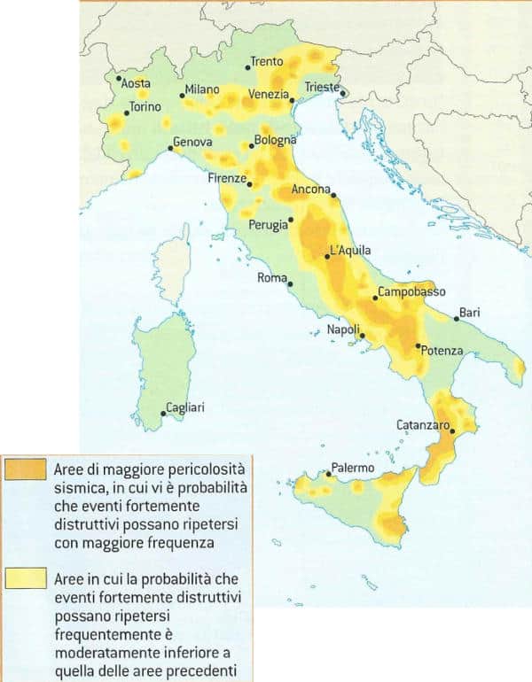 Terremoto. Rischio sismico in Italia
