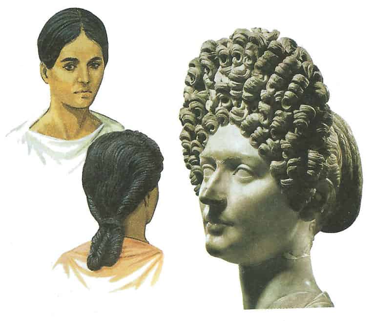 capelli nell'antichità : stili e mode