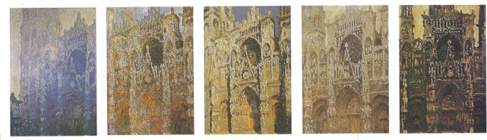 La serie de Le Cattedrali di Rouen di Claude Monet