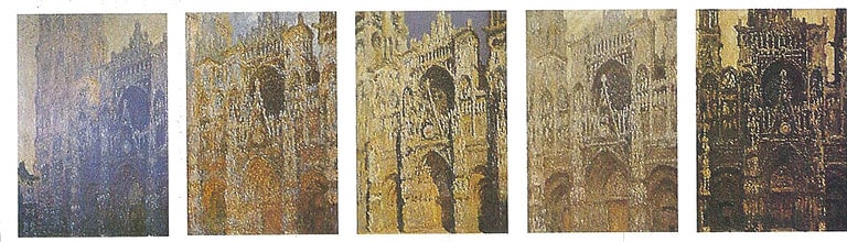 La serie de Le Cattedrali di Rouen di Claude Monet