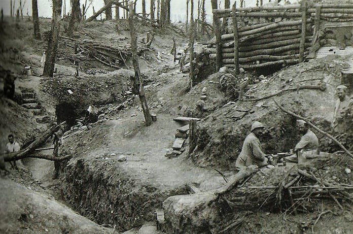 le trincee della prima guerra mondiale