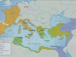 La guerra civile del 44-31 a.C. Ottaviano contro Antonio