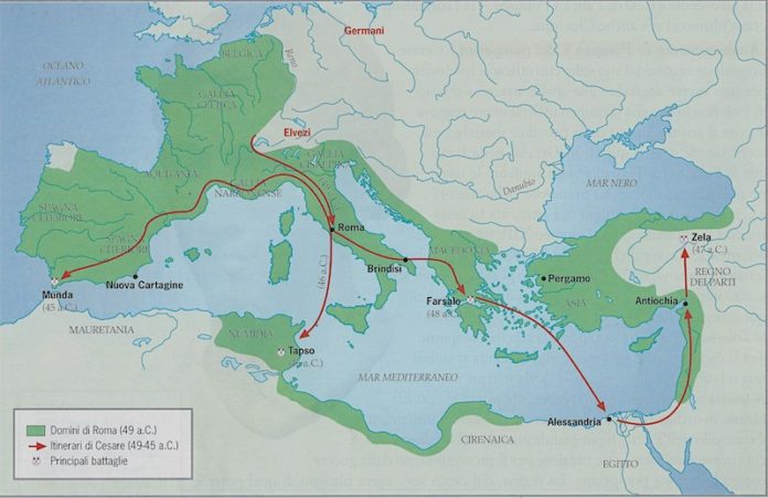 Guerra civile del 49-45 a.C. Cesare contro Pompeo