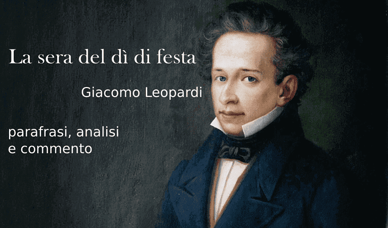 La sera del dì di festa. Parafrasi, analisi, commento
