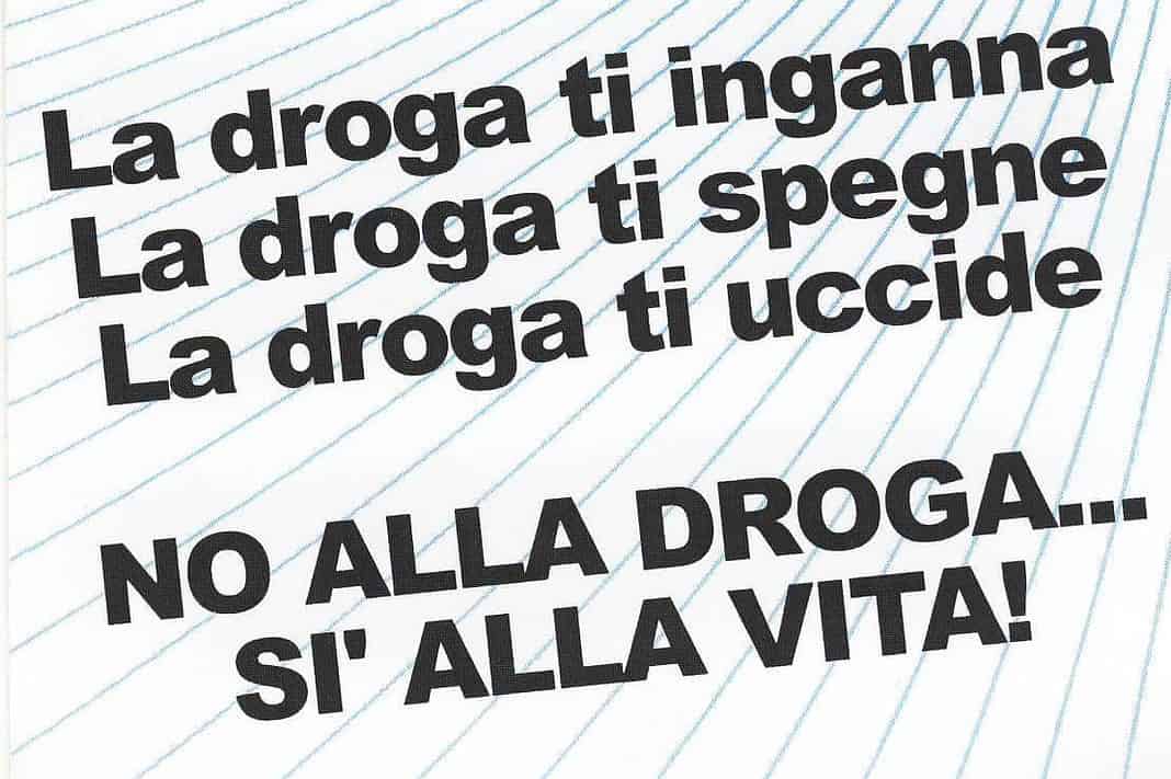 Droga: consumo e diffusione. Tema svolto di Italiano