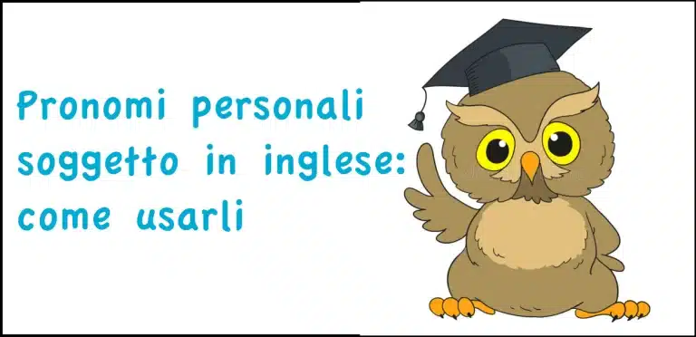 pronomi personali inglese soggetto