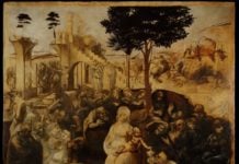 Adorazione dei Magi di Leonardo da Vinci dopo il restauro