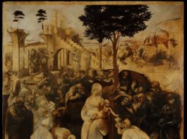Adorazione dei Magi di Leonardo da Vinci dopo il restauro