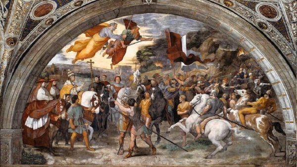 Raffaello, Incontro di San Leone Magno con Attila, Stanza di Eliodoro
