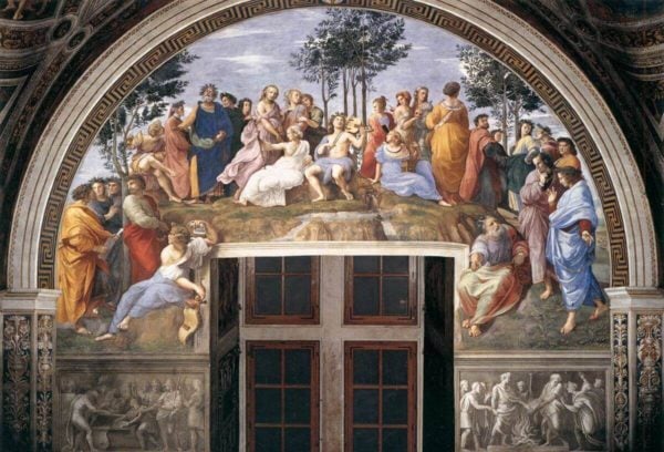 Raffaello, Il Parnaso, Stanza della Segnatura