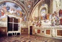 La Stanza della Segnatura di Raffaello nei Musei Vaticani