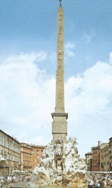 Gian Lorenzo Bernini, Fontana dei Quattro Fiumi. Roma, Piazza Navona