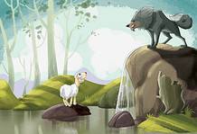 Il lupo e l'agnello, favola di Fedro, riassunto e morale