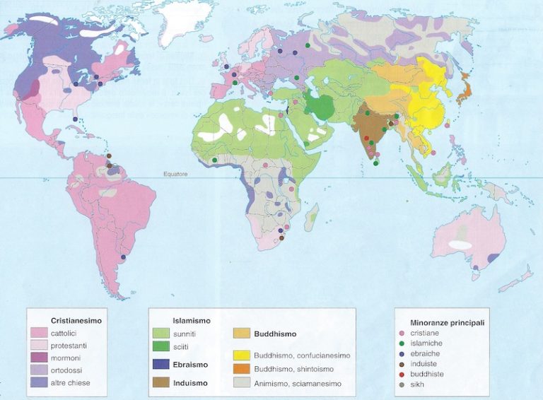 Rligioni più diffuse al mondo