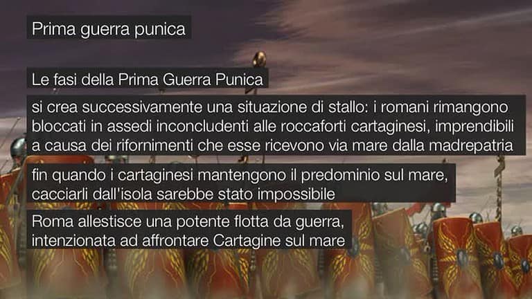 La prima guerra punica, 264-241 a.C.