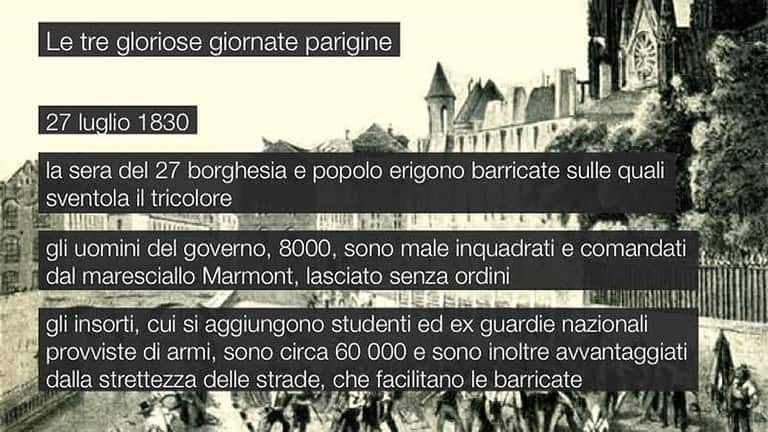 Rivoluzione di luglio: le tre gloriose giornate parigine