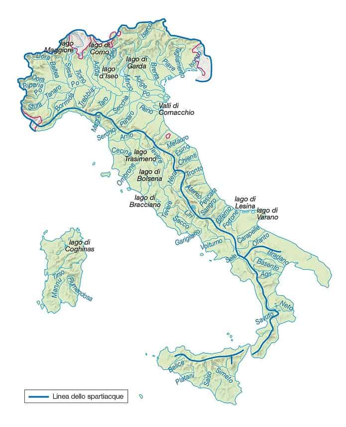 Fiumi e laghi d'Italia: quali sono e dove si trovano, e caratteristiche