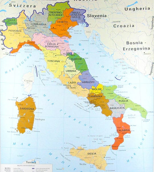 Regioni italiane: quante e quali sono, la suddivisione in Province e Comuni