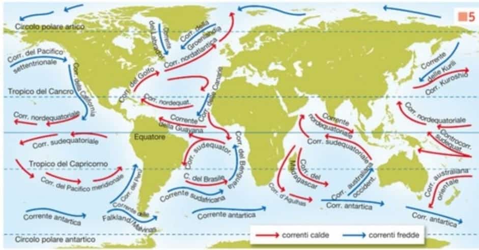 Correnti marine: come si formano, come si distinguono