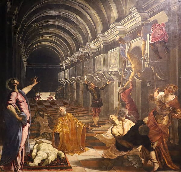 Tintoretto, Ritrovamento del corpo di San Marco, 1562-1566