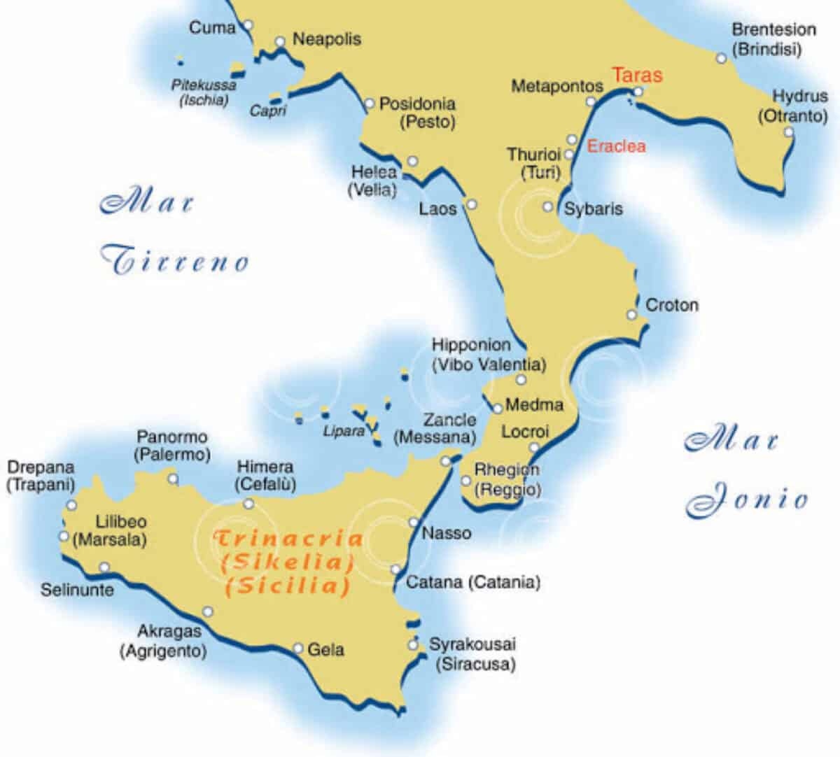 Ricordo Cavallo Di Troia Sconosciuto Cartina Colonie Greche Feudale 
