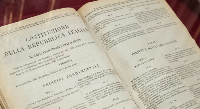 Principi fondamentali della Costituzione italiana